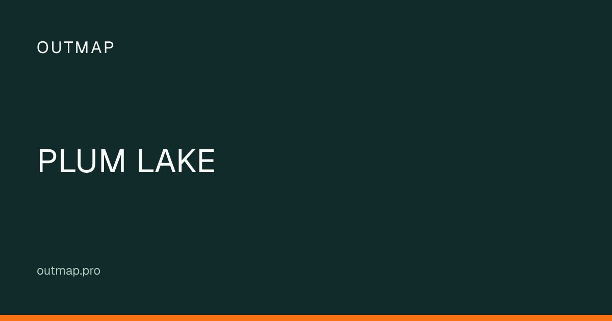 Map of PLUM LAKE