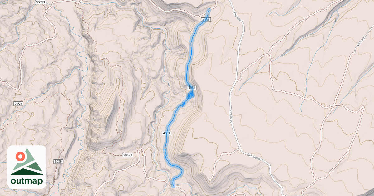 Map of Coyote Cutoff Trail