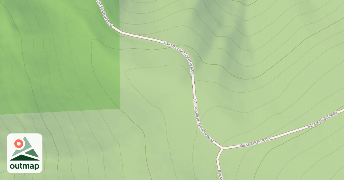 Map of BALL MTN SHORTCUT