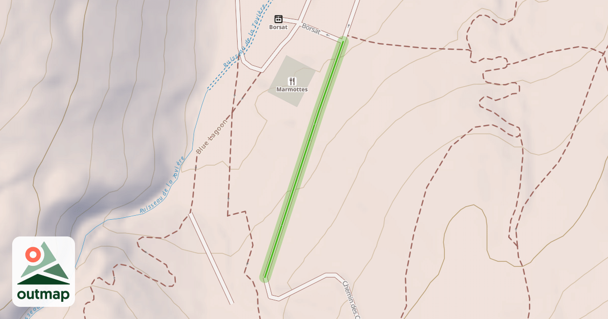 Map of Chemin des Côves