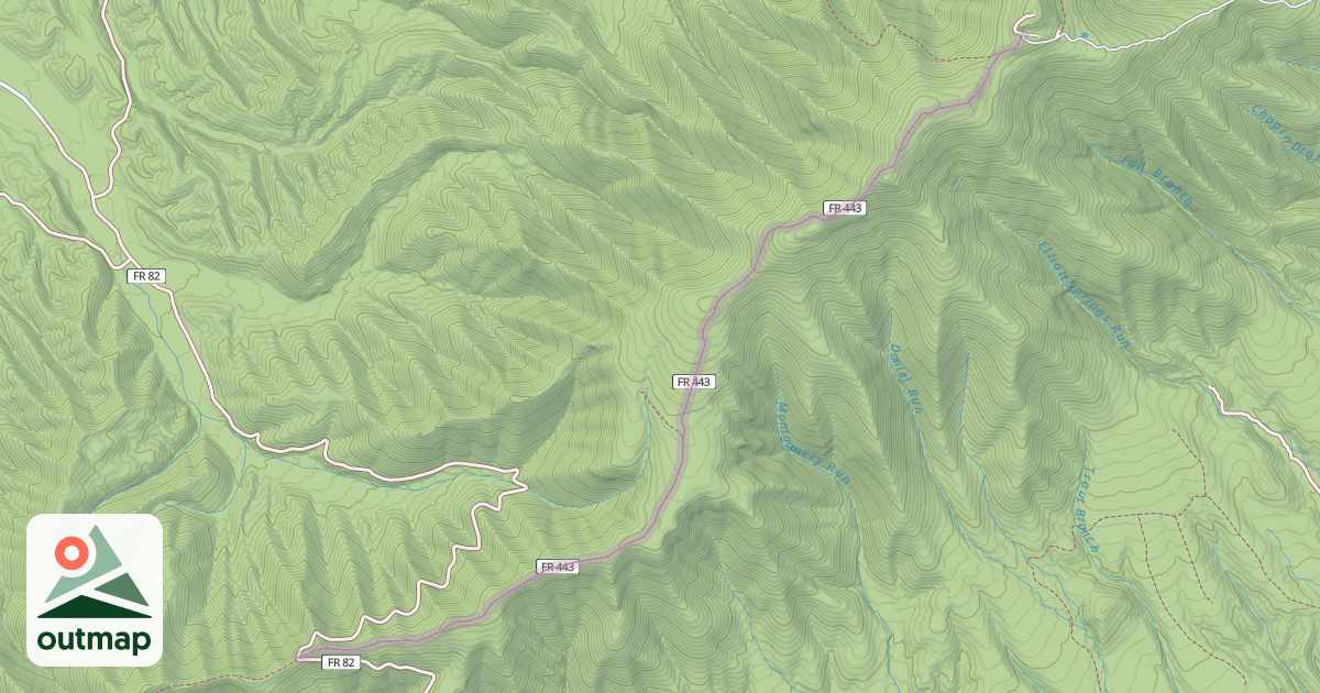 Map of North Mountain Trail