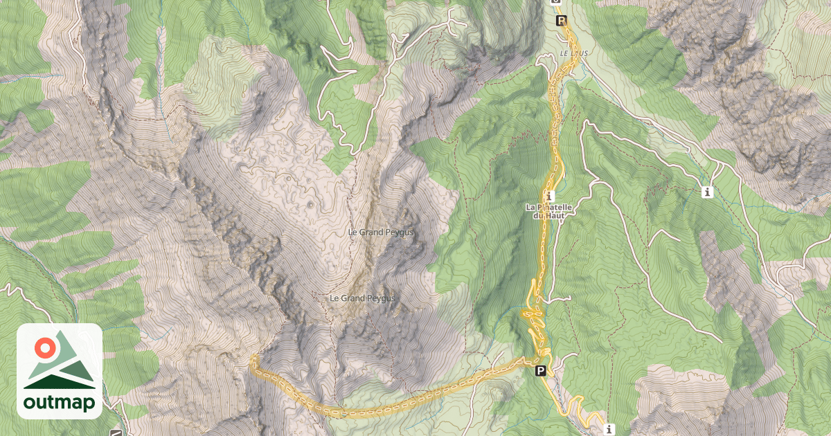 Map of Col de la Roya — Le Laus