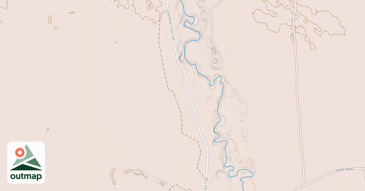 Map of Brevort-trout Lake Motorcycle Trail