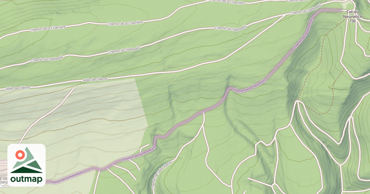 Map of Chemin de la Neuneich