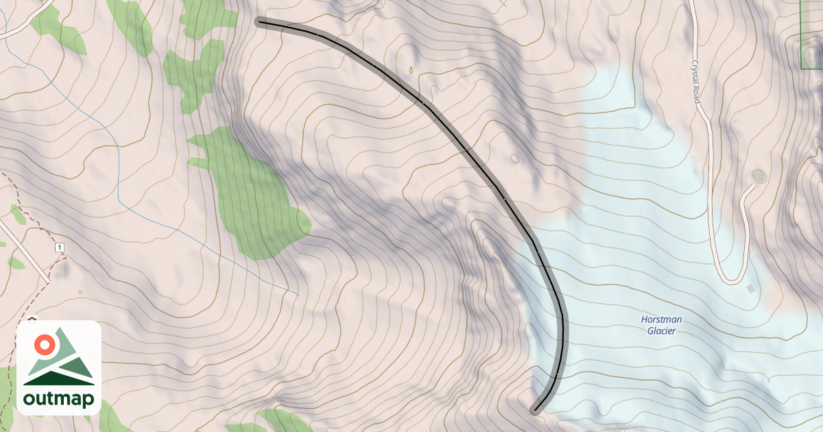 Map of Secret Bowl Traverse