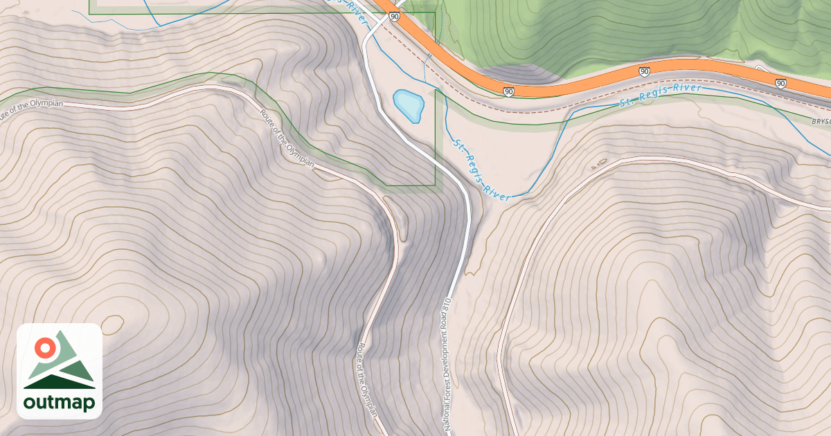 Map of Rainy/dominion Loop