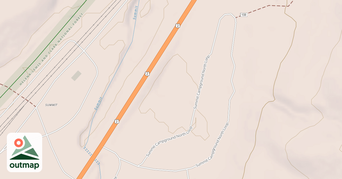 Map of SUMMIT CAMPGROUND NORTH LOOP