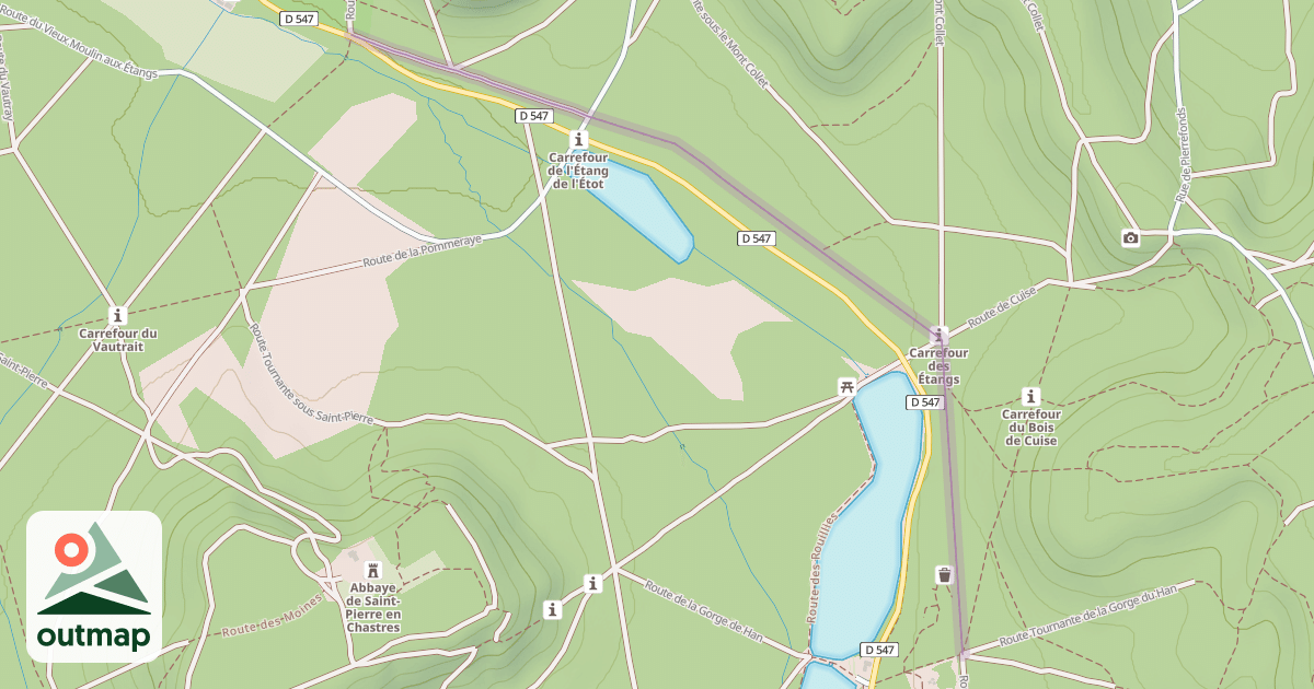 Map of Route Tournante sous le Mont Saint-Marc