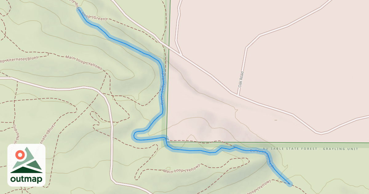 Map of Outer Loop (Red)