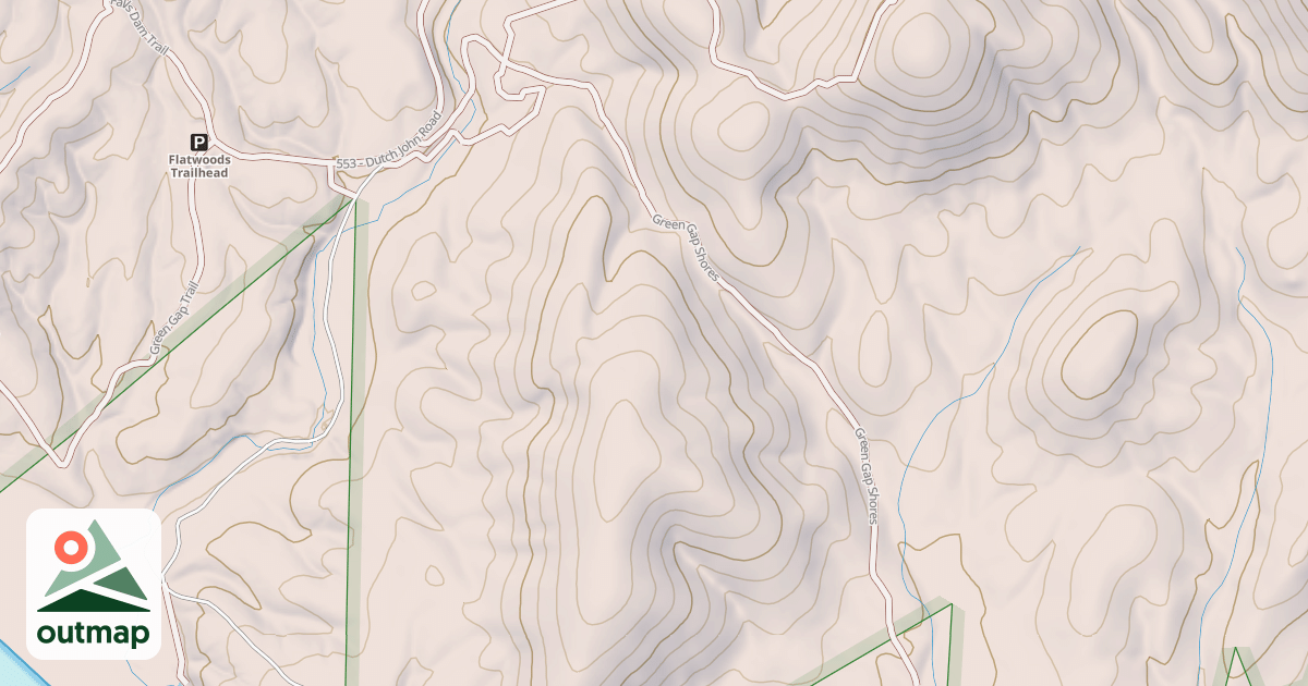 Map of GREEN GAP