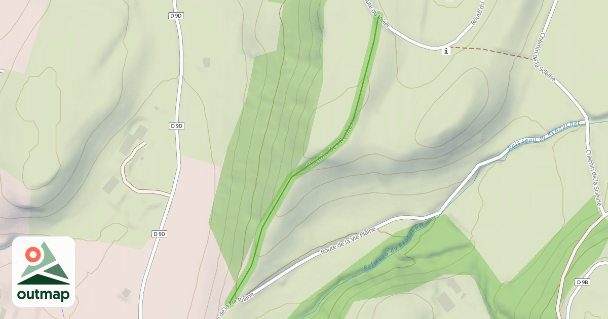 Map of Chemin des Ruches