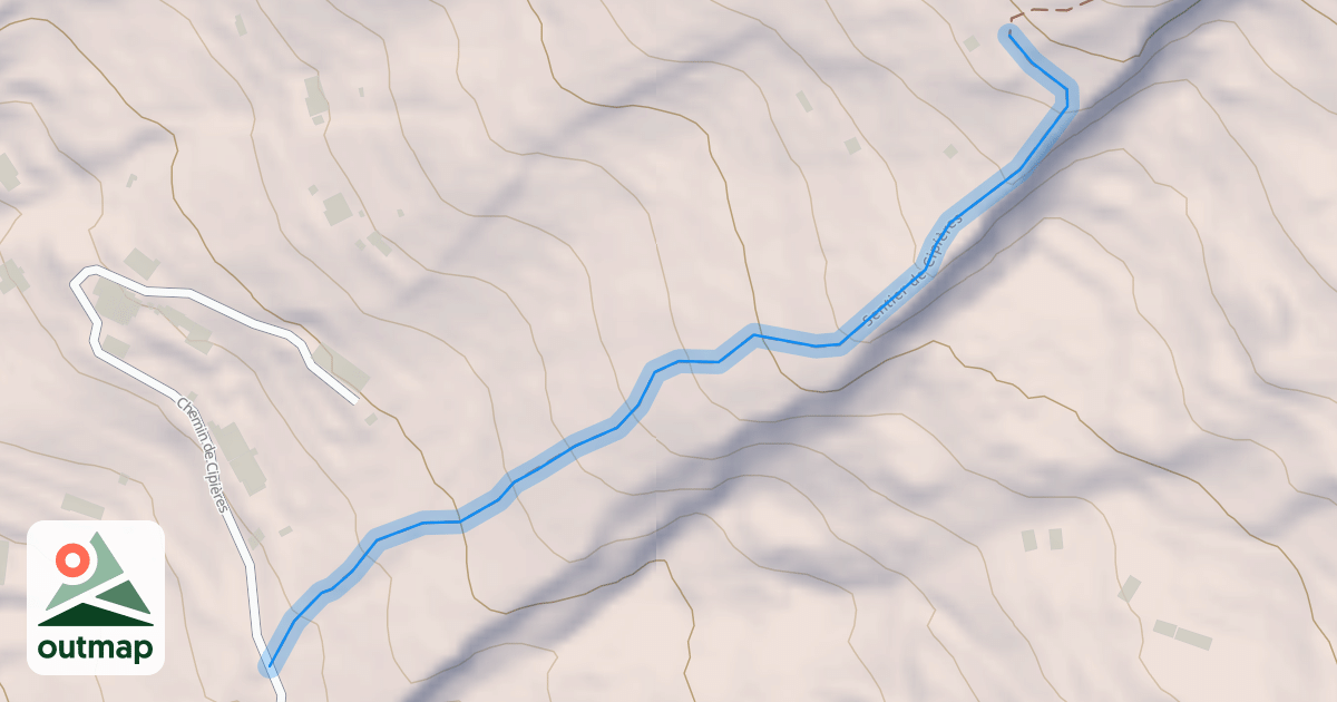 Map of Sentier de Cipières