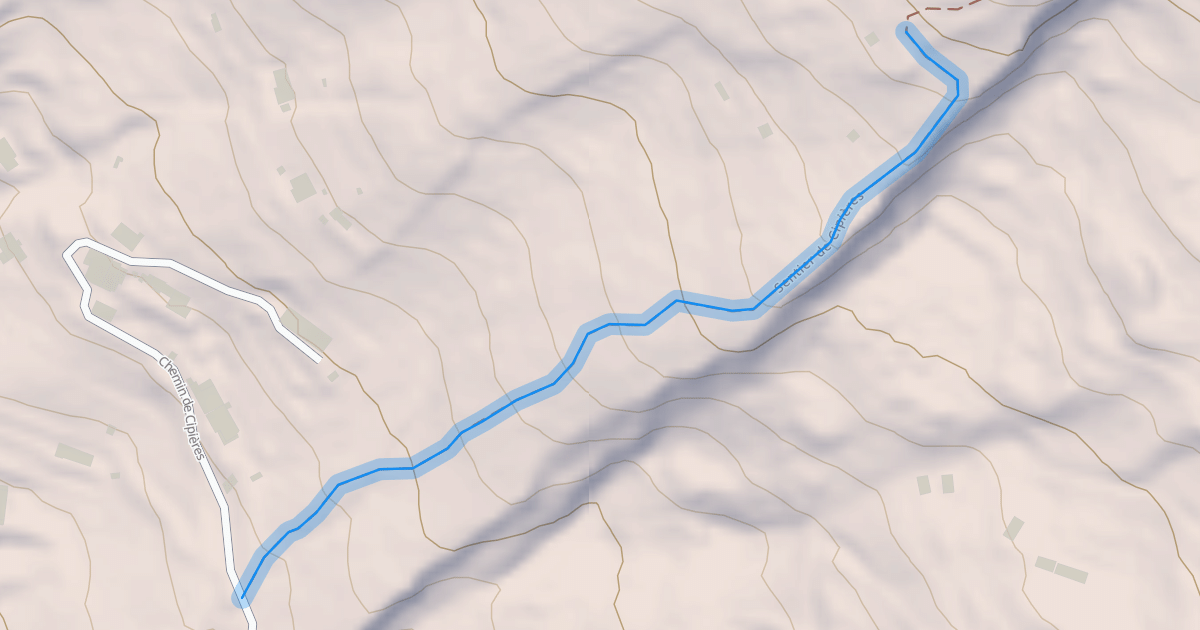 Map preview of Sentier de Cipières