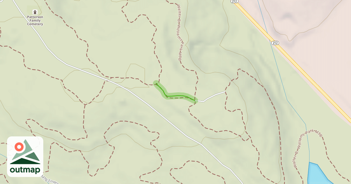 Map of Walter B MTB - Cut Through