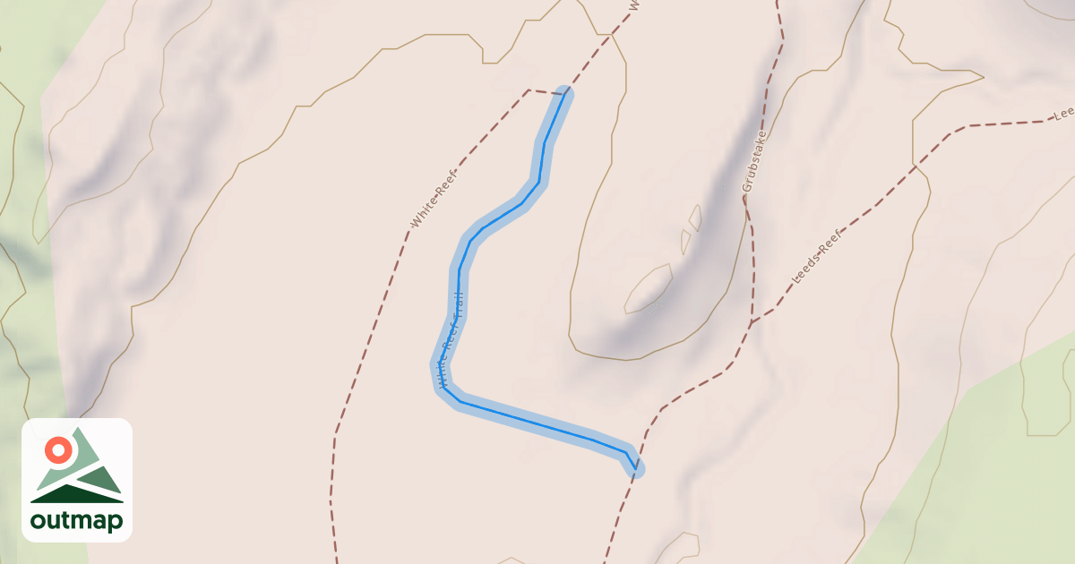 Map of White Reef Trail