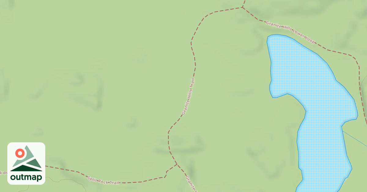 Map of Granite Hills Trail (Upper Loop)