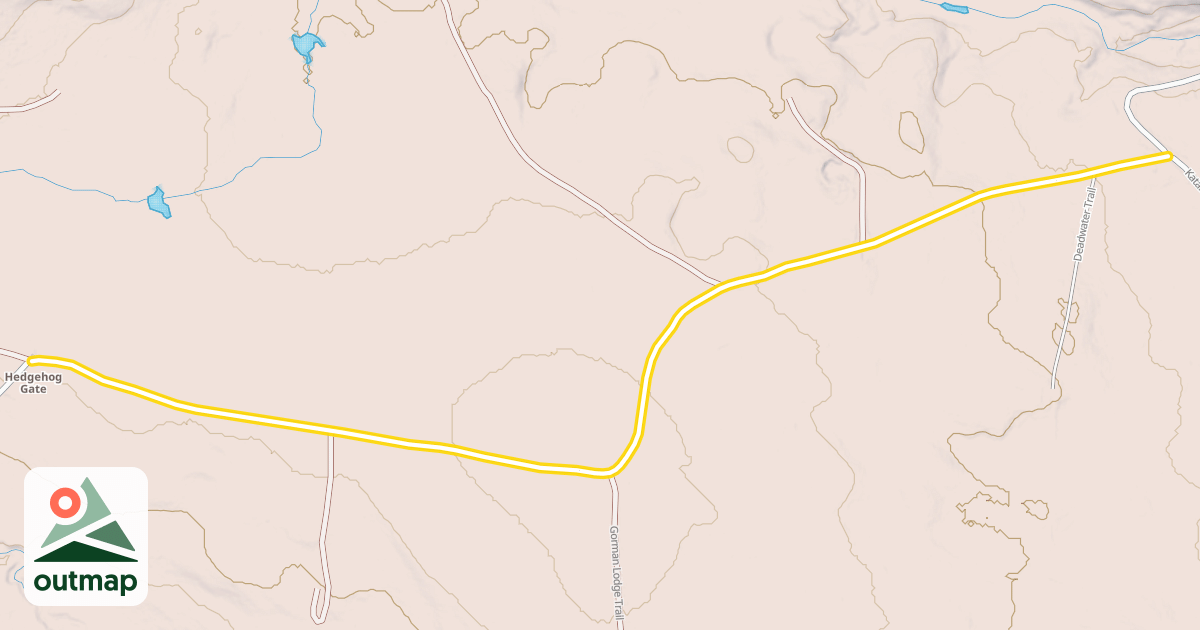 Map of Katahdin Iron Works Road