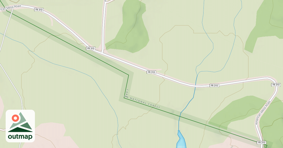 Map of AMERICAN MESA