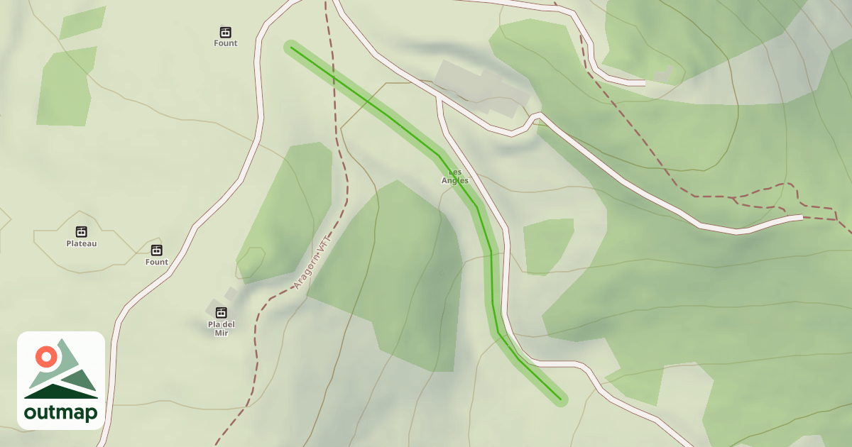 Map of Soucarade Pla del Mir