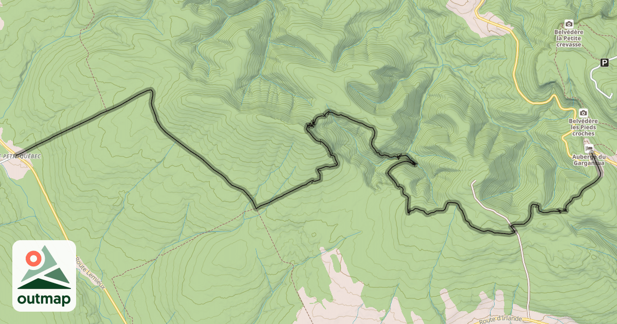 Map of Coin du Banc à Percé