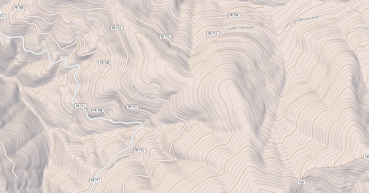 Map preview of COUGAR CREEK