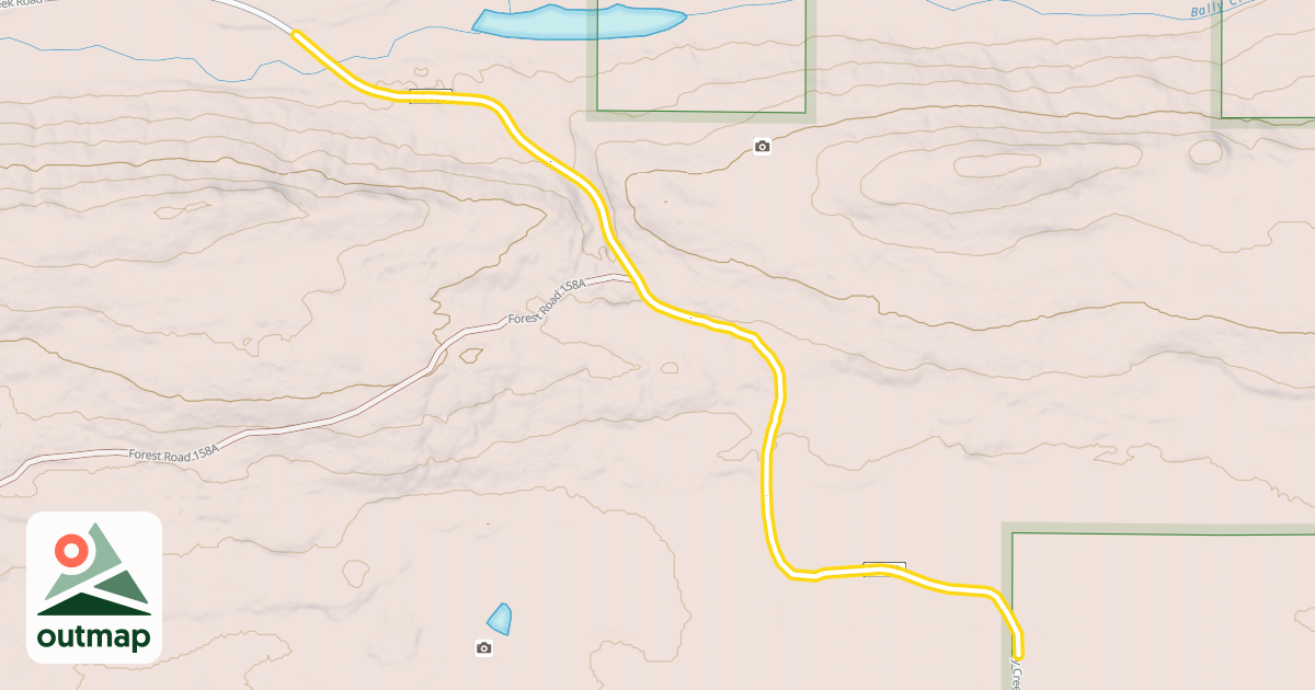 Map of Bally Creek Road