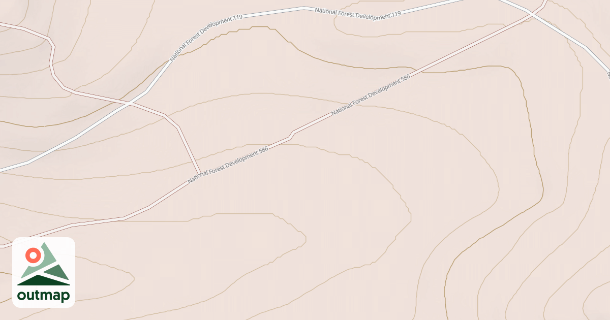 Map of Cabin Creek