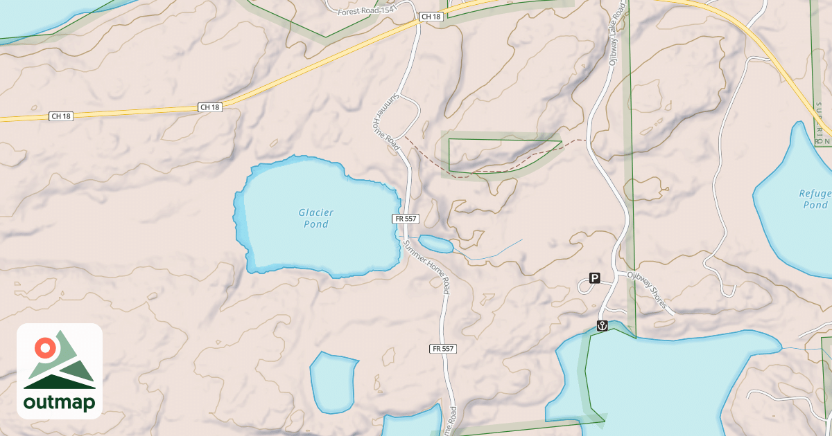 Map of GLACIER POND 2