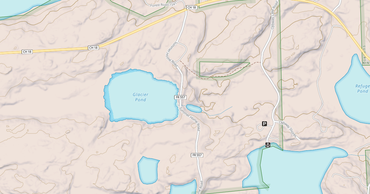 Map preview of GLACIER POND 2