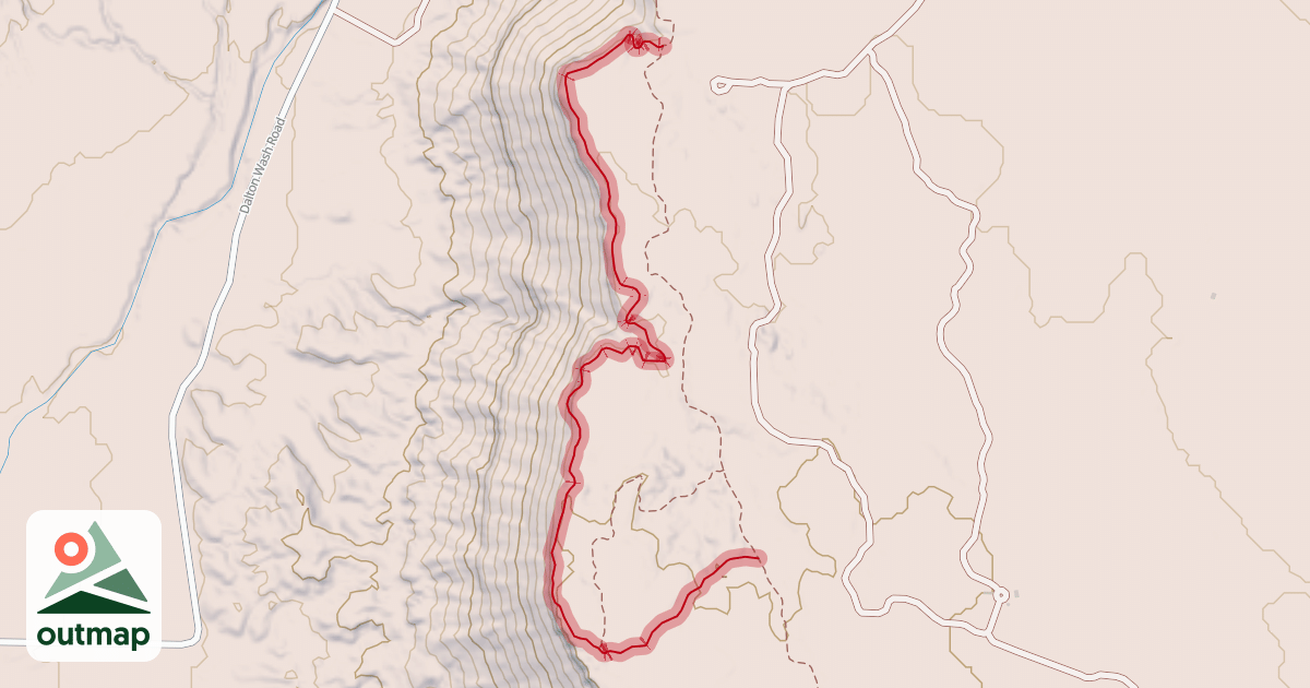 Map of Guacamole West Link Trail