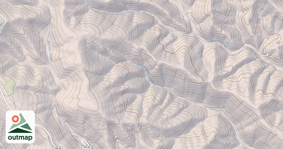 Map of BARNES CREEK