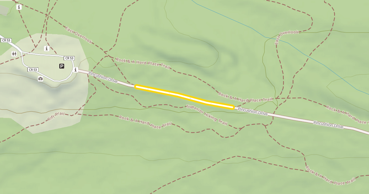 Map preview of Pincushion Drive