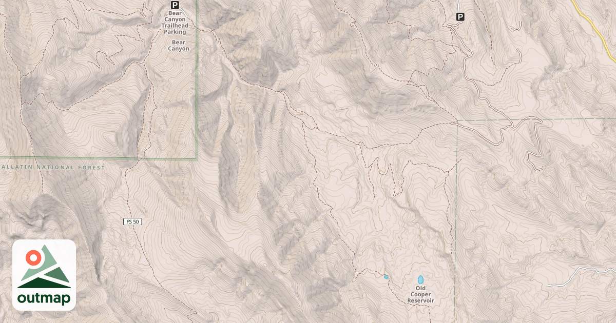Map of Bear Canyon