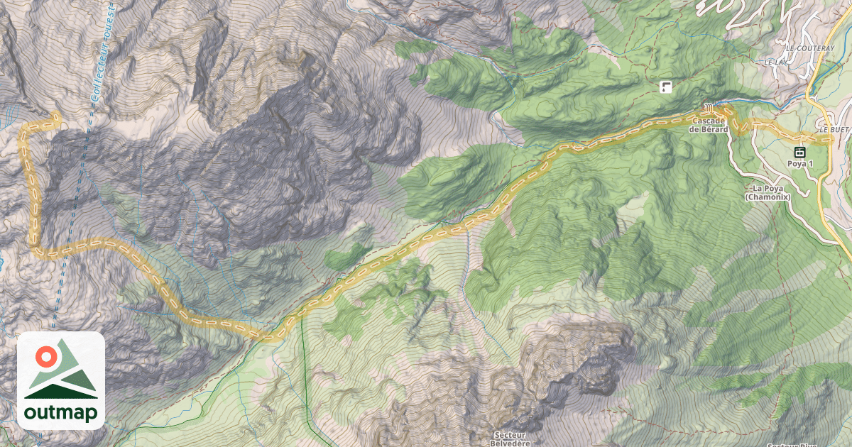 Map of Col des Tours — Le Buet