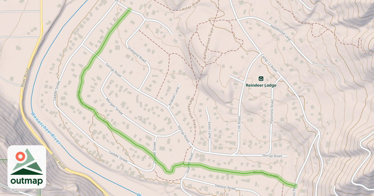 Map of Bluebell Trail