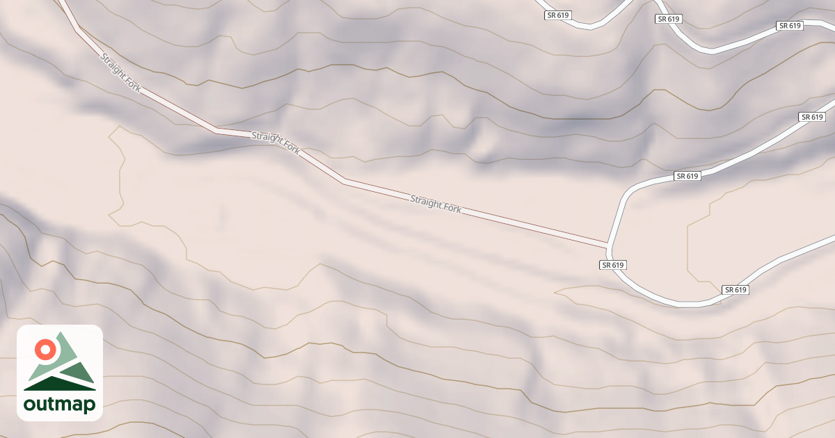 Map of STRAIGHT FORK