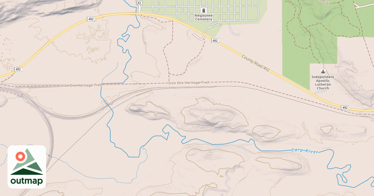 Map of Iron Ore Heritage Trail