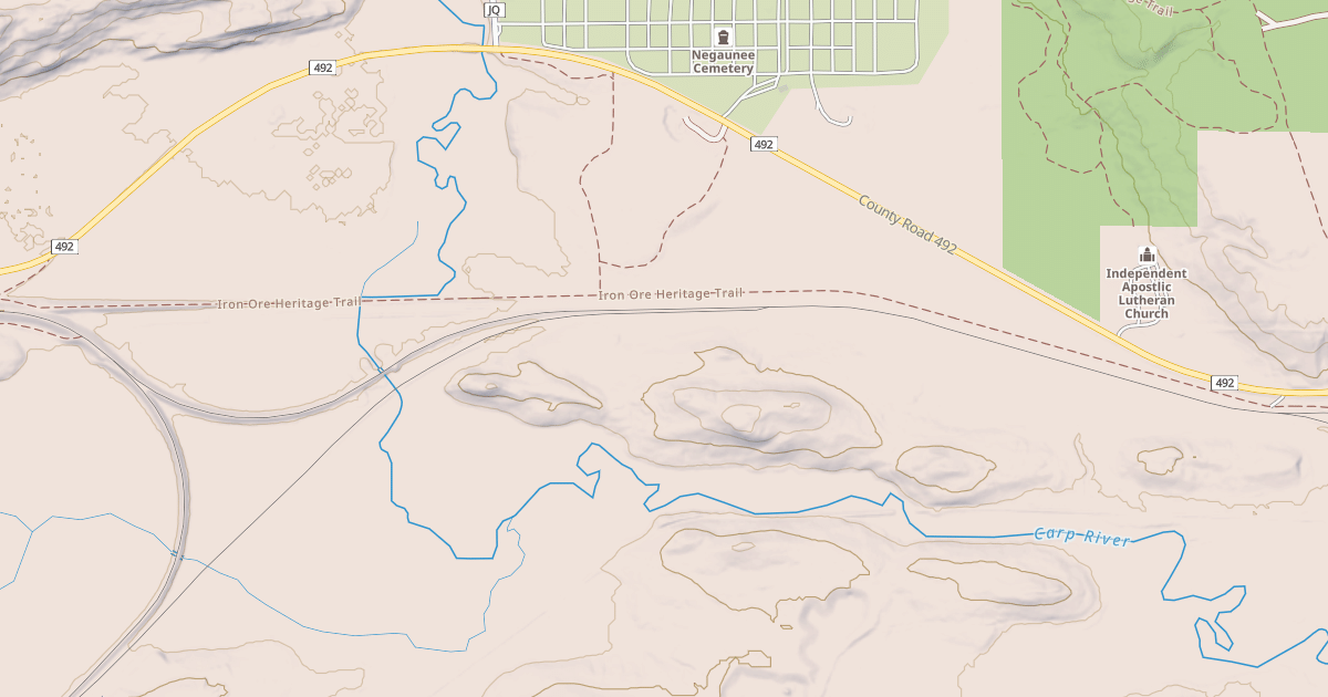 Map preview of Iron Ore Heritage Trail