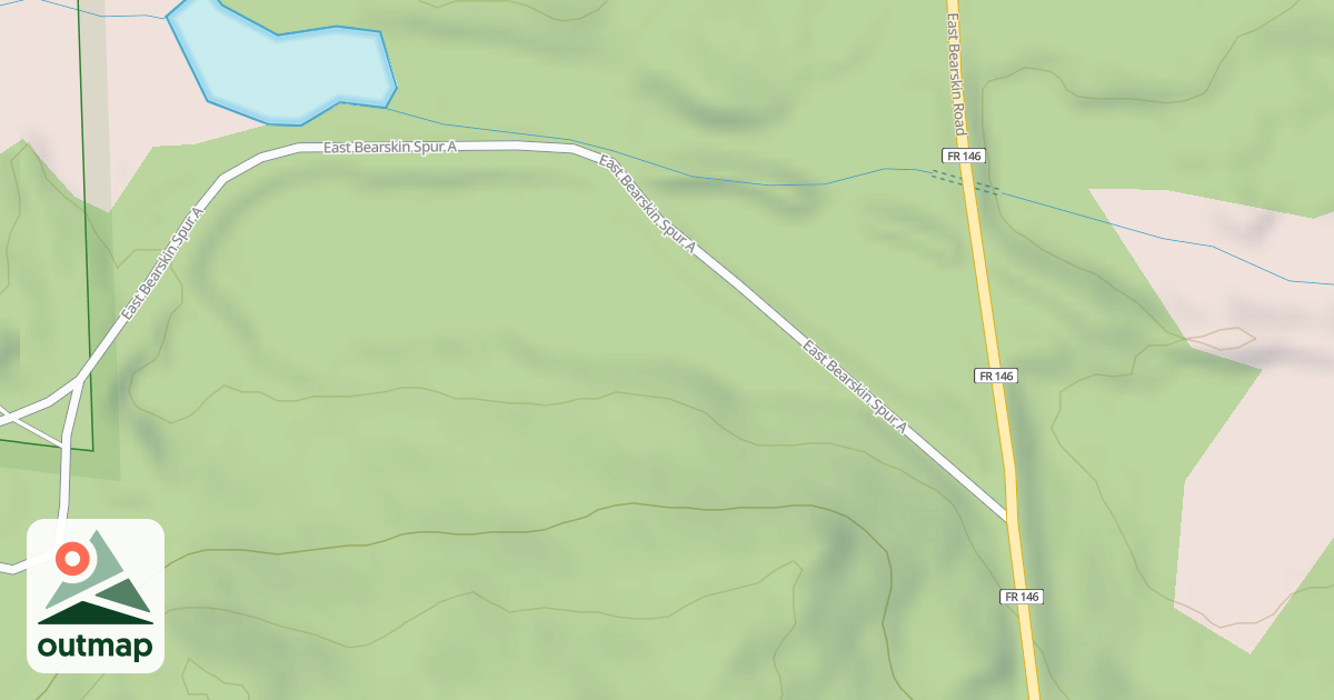 Map of EAST BEARSKIN SPUR A