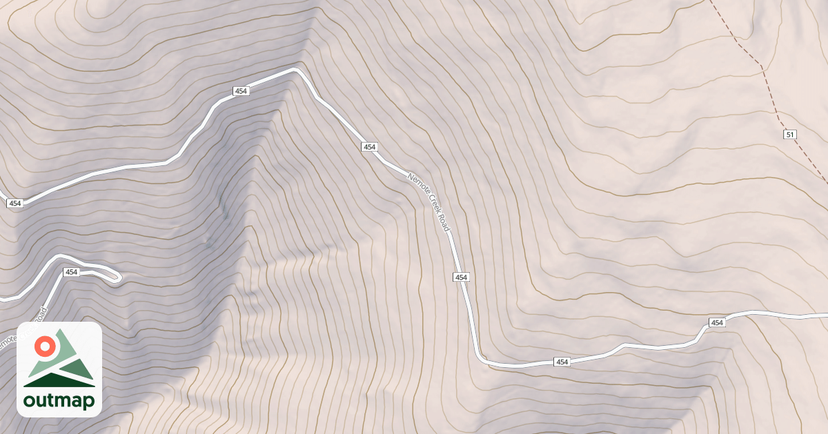Map of NEMOTE CREEK
