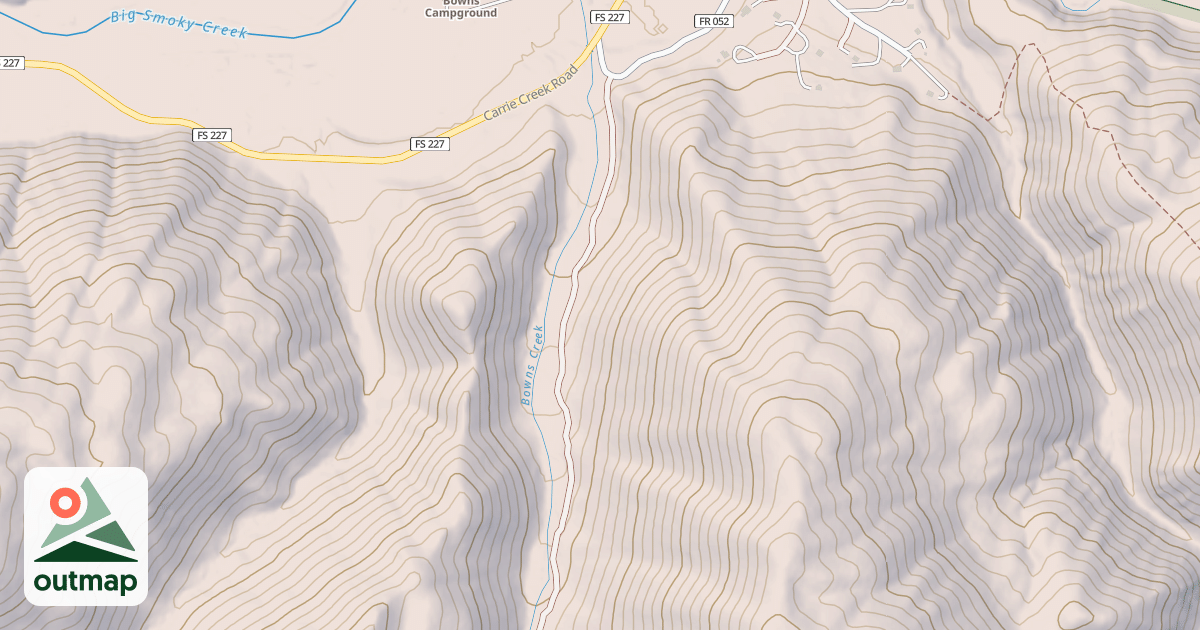 Map of BOWNS CR