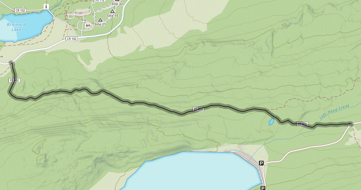Map preview of Little Raven Trail