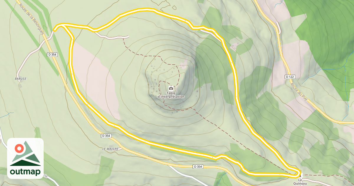 Map of Tour du Montiveroux