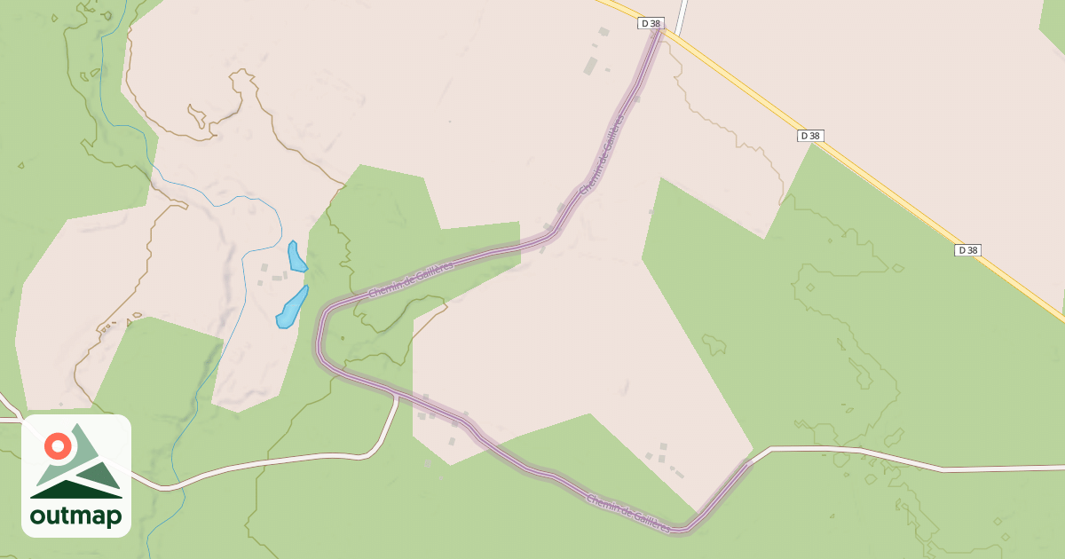 Map of Chemin de Gaillères