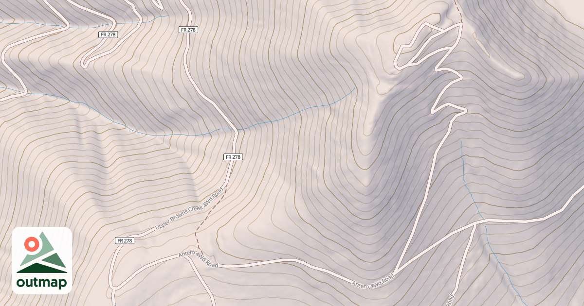 Map of ANTERO 4WD