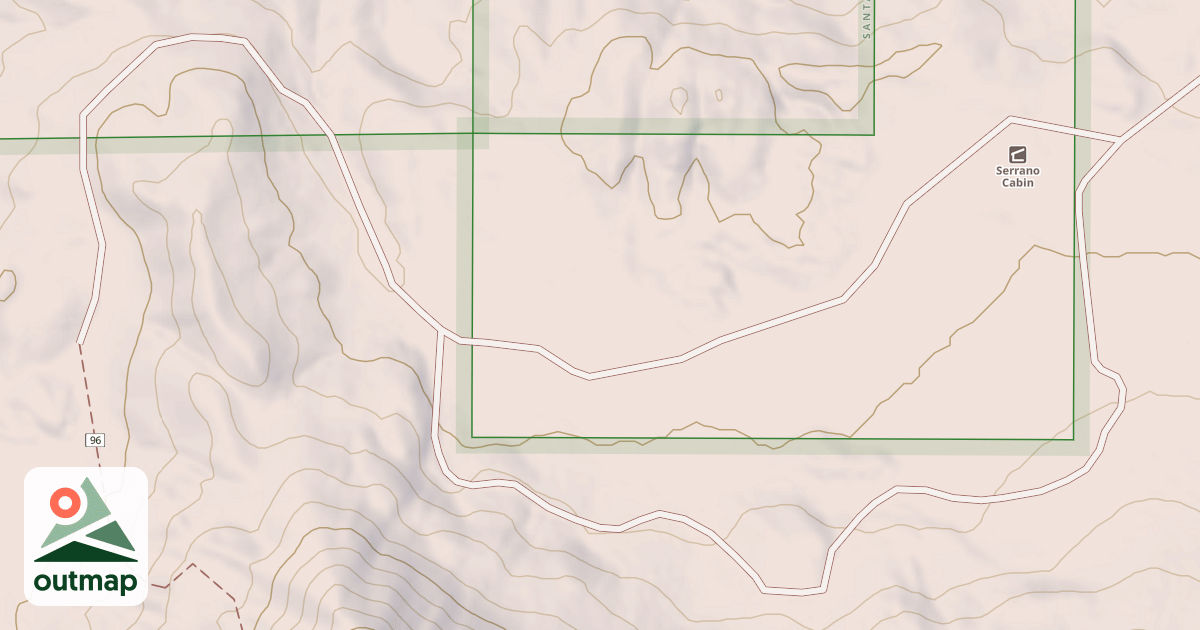 Map of C. SERRANO CABIN