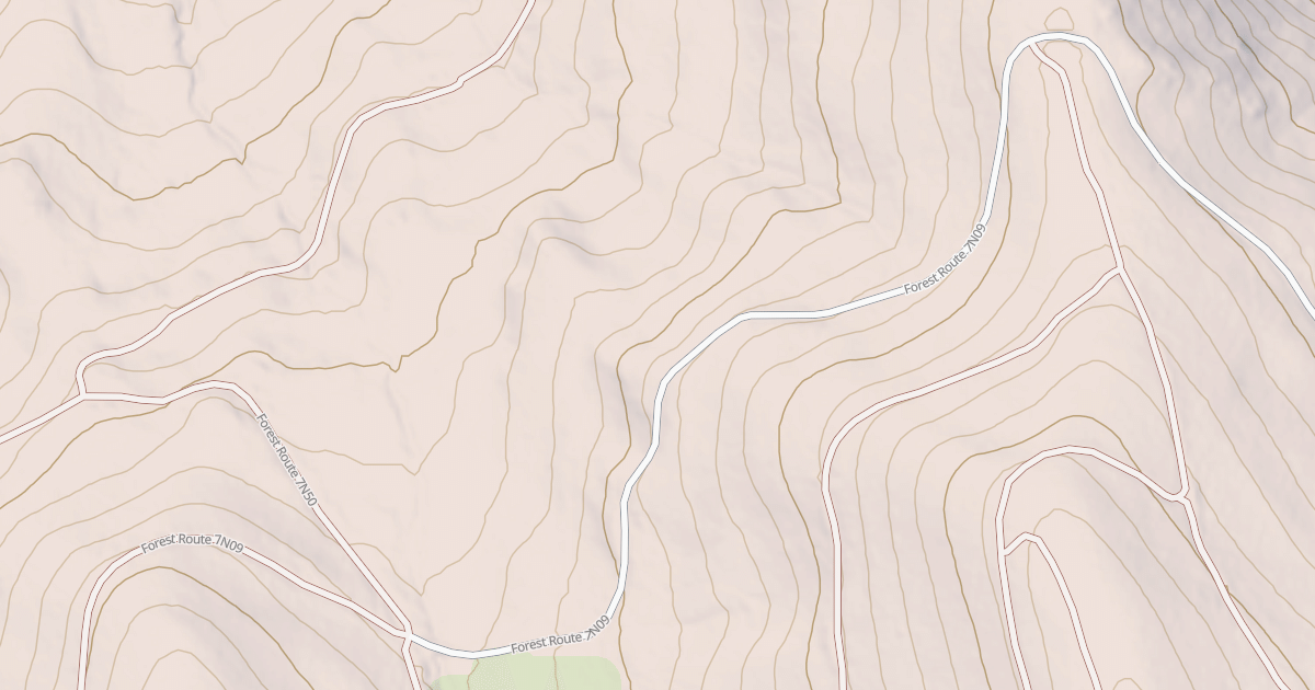 Map preview of USFS National Forest System Roads {642DC3F9-F9B0-43F1-86A0-4B404279DD4D}