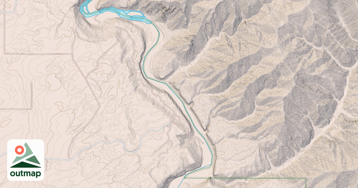 Map of South Fork Rim