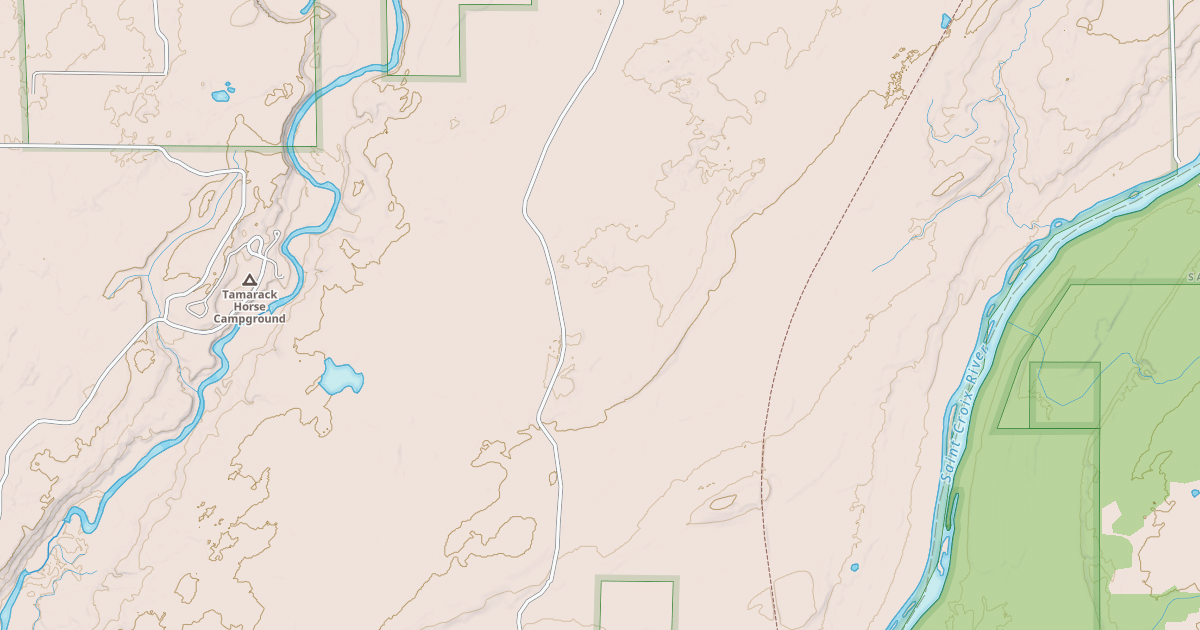 Map preview of Pine Riders Trail: St. Croix State Forest