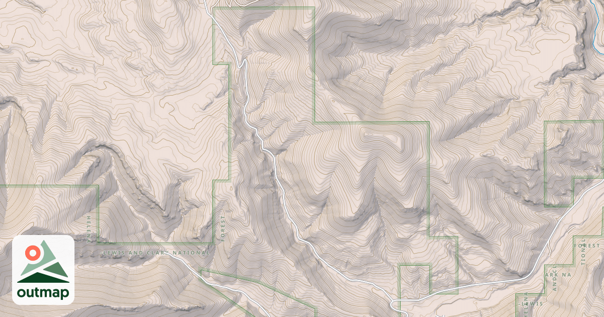 Map of LICK CREEK